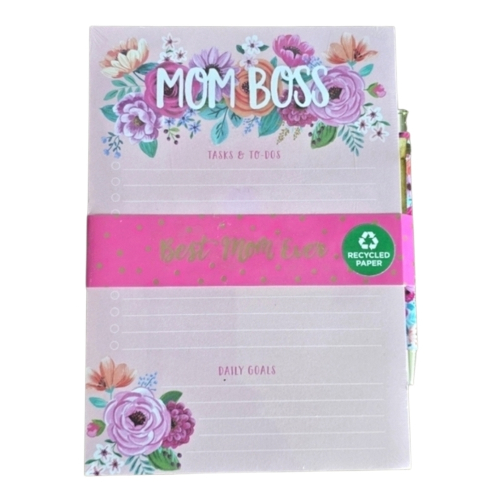 Clementine Paper Inc Notepad Set Pen Mom Boss Tasks & To Do's Best Ever